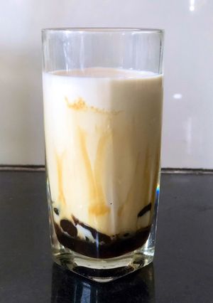 Hình của món Sữa tươi trân châu đường đen.