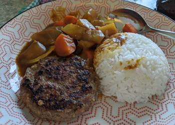 Easiest Way to Recipe Yummy Japanese curry with beef patty