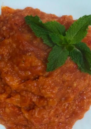 Una foto de Sopa de tomate jerezana
