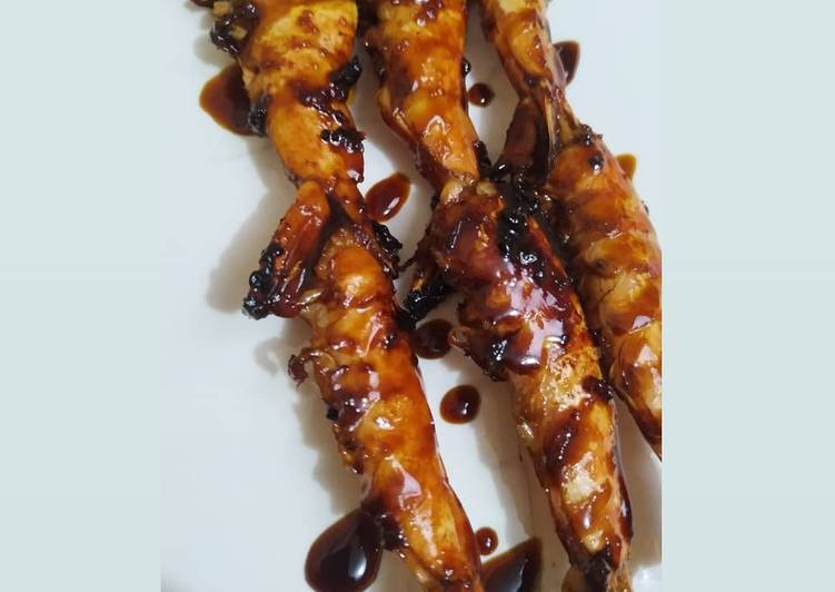 Cara Gampang Membuat Udang bakar kecap yang Enak Banget