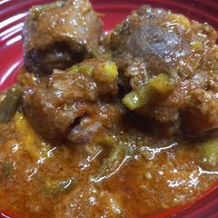 A picture of Greek Style Oxtail potjie.