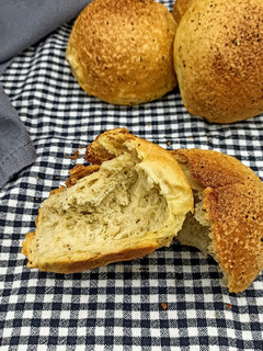 Una foto de Pan de ajo con perejil y orégano en thermomix