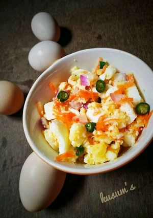 A picture of Boiled egg Salad.