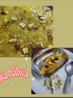 அசோகா ஹல்வா(ashoka halwa recipe in tamil) செய்முறை முக்கிய புகைப்படம்
