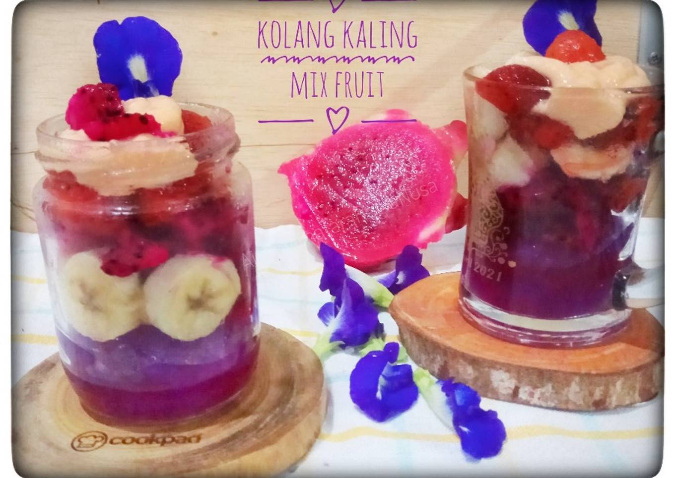 Cara Gampang Menyiapkan Es Kolang Kaling Mix Fruit, Lezat Sekali