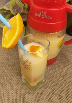صورة لوصفة عصير البرتقال 🍊 والموز 🍌