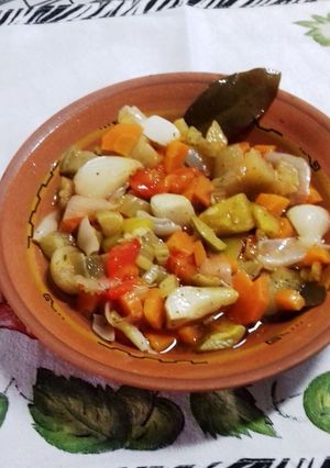 Una foto de Antipasto de verduras