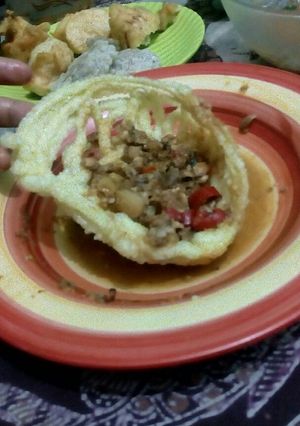Foto resep Kerupuk Sambal Oncom (kerupuk banjur)