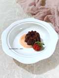Puding Coklat Vla Strawberry