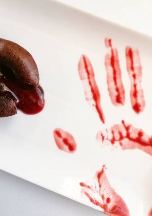 Une photo de Coulant chocolat framboise