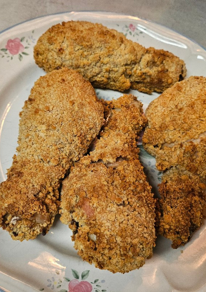 Una foto de Muslos de pollo 🍗 freidora de aire