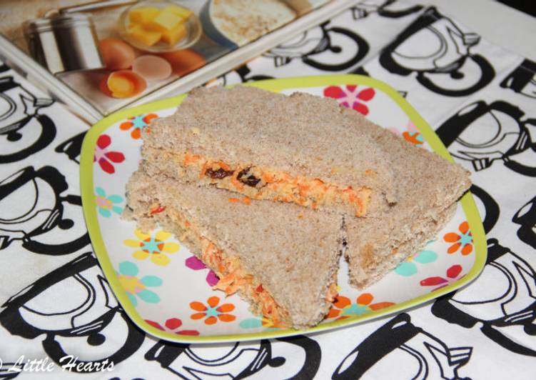 Healthy Apple and Carrot Sandwich