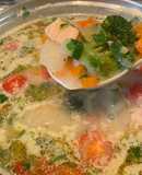 Вершковий суп з червоною рибою🥘