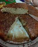 Torta de plátano con chispas de queso