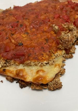 Una foto de Pizza rellena fit, saludable