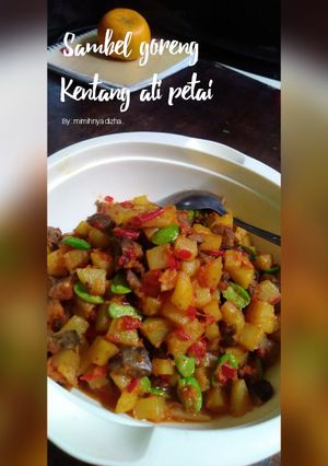 Foto resep Sambal goreng kentang ati petai
