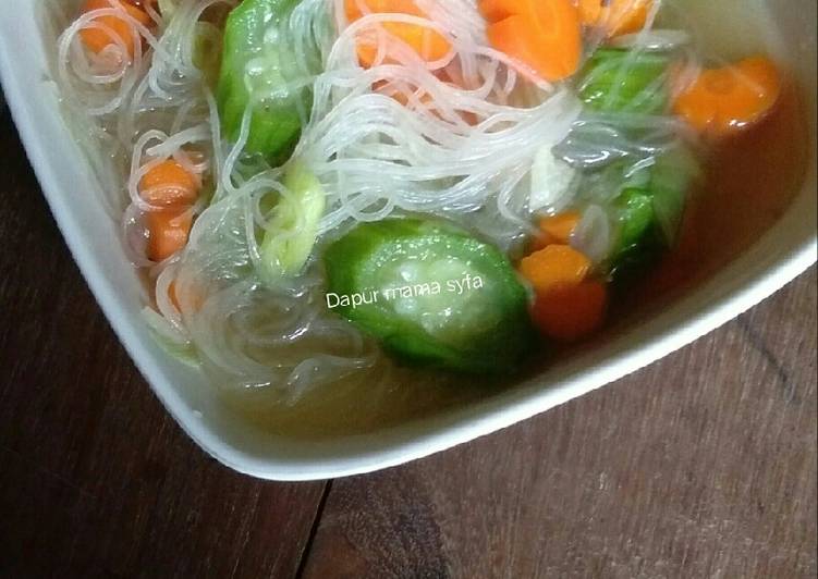 Resep Sup oyong wortel Sederhana