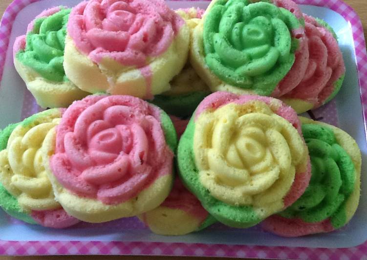 Cara Gampang Membuat Bolu Kukus Mawar yang Enak Banget
