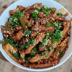 A picture of Honey chilli potato.