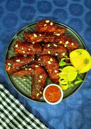 A picture of Spicy Mango Chicken Wings.