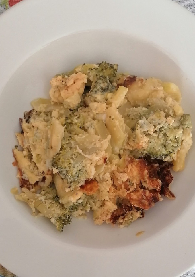 Una foto de Revuelto de brócoli y queso gorgonzola