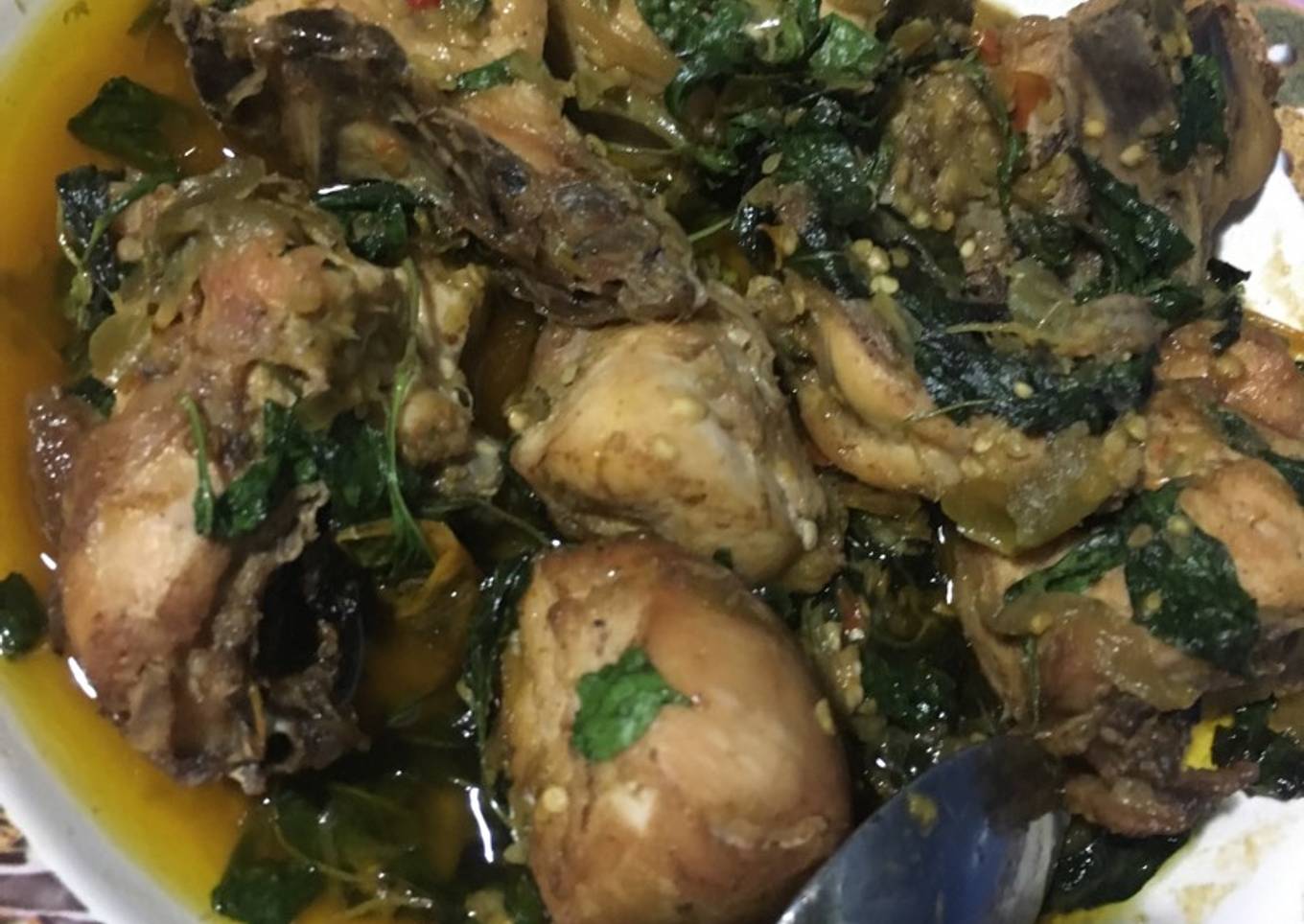 Ayam kemangi balado ijo