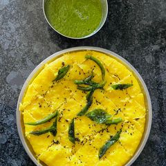 A picture of Khaman Dhokla💛💛.