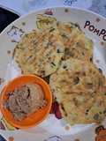 Mung Bean Protein Pancake (fritters) | bakwan sayur kacang hijau kupas