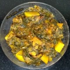 A picture of Aloo Palak.