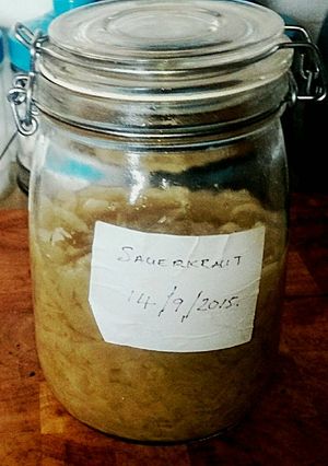 A picture of Tex's Small Batch Sauerkraut.