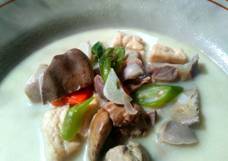 Resep Hati ampela tahu santan Anti Gagal