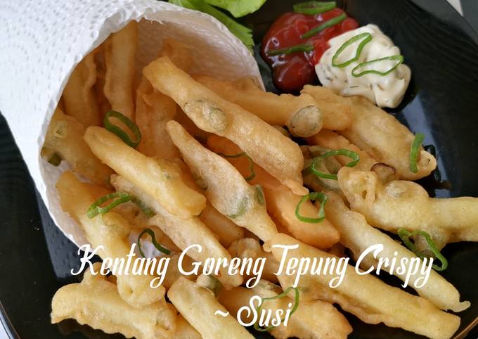 Wajib coba! Resep membuat Kentang goreng tepung crispy  menggugah selera