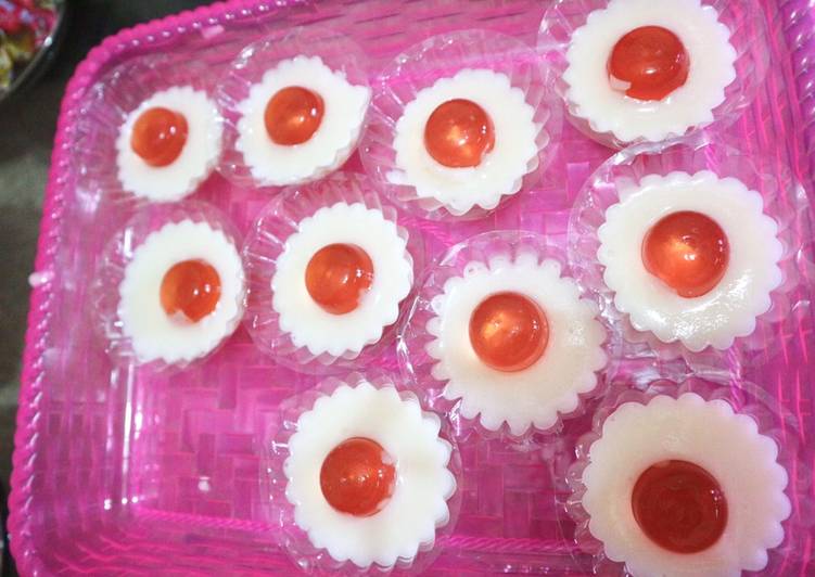 Pudding telur ceplok