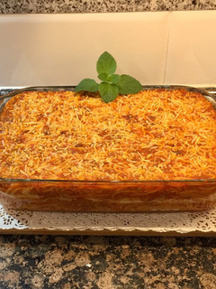 Una foto de Espagueti a la Boloñesa rellenos de queso