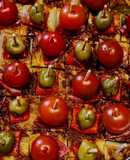 TORTILLA Española con Tomates🍅Cherry, Pimientos🌶️ y Aceitunas🫒...!