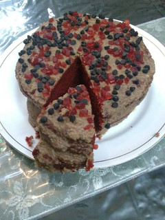 A picture of Red velvet cake.