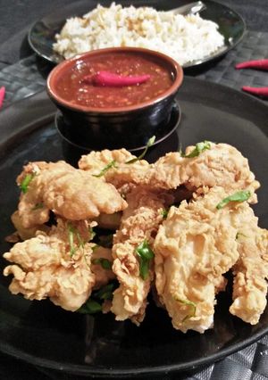 A picture of Chicken tempura.
