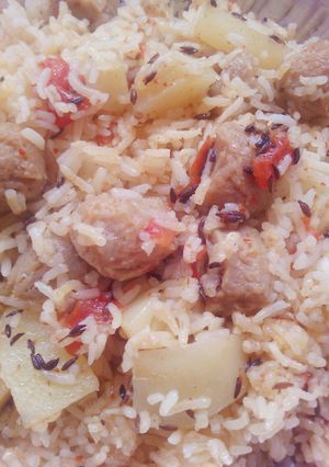 A picture of Shahi biryani pulav.