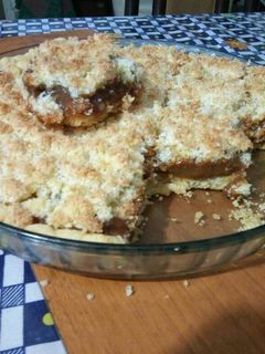 Una foto de Tarta de coco y dulce de leche