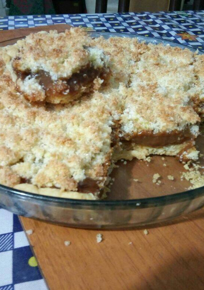 Una foto de Tarta de coco y dulce de leche