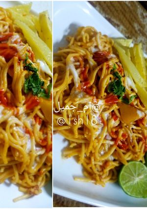 صورة لوصفة مكرونة لذيذه