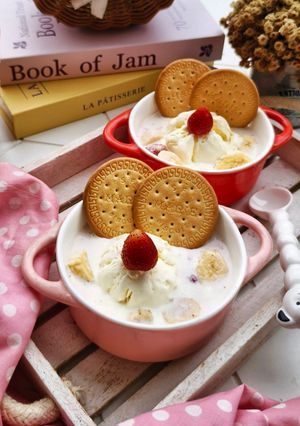 Foto resep Strawberry Banana Dessert 🍓🍌