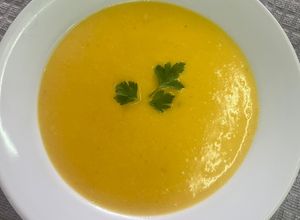 Una foto de Sopa crema de calabaza