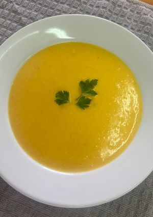 Una foto de Sopa crema de calabaza