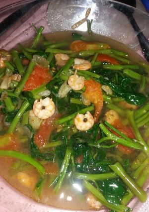 Foto resep Kangkung cah udang