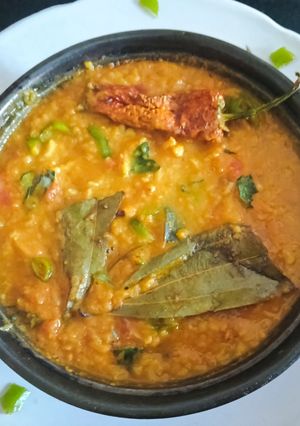 A picture of Bengali style special bhoger khichdi for Durga Puja.