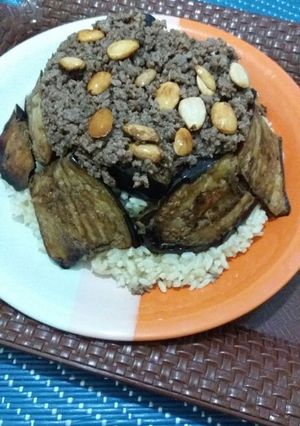 صورة لوصفة مقلوبة باذنجان