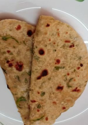 A picture of Moringa Leaves Paratha.