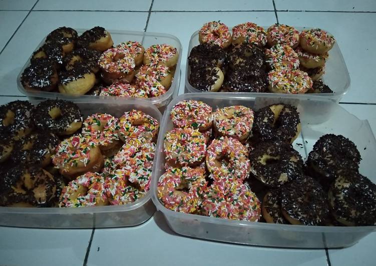 Donat simple tanpa telur dan kentang