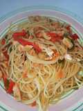 Chop suey con spaghetti